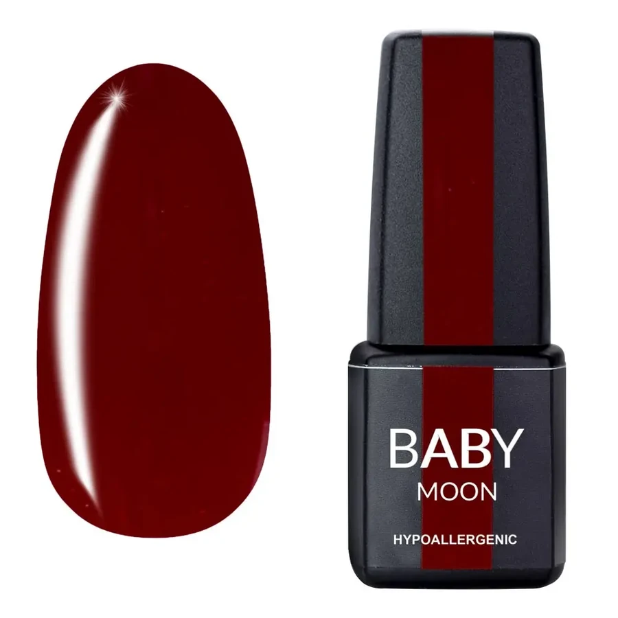 Гель-лак BABY MOON Red Chic Gel Polish №016 яскраво-червоний, емаль 6 мл