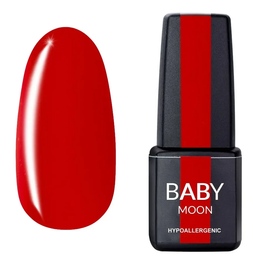 Гель-лак BABY MOON Red Chic Gel Polish №018 червоний, емаль 6 мл