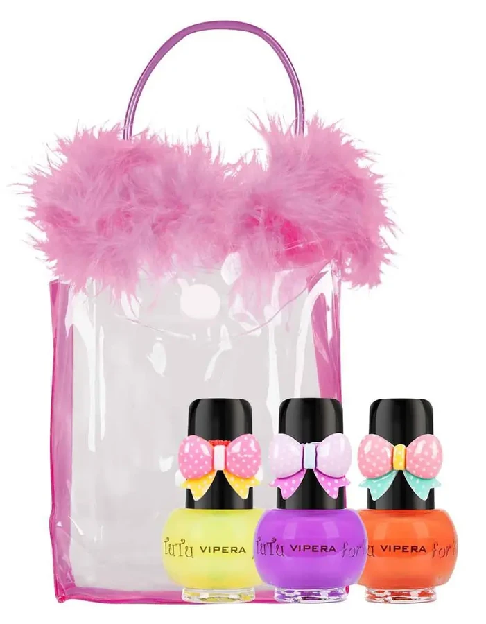 Дитячий набір лаків для нігтів Vipera TuTu Peel Off Set №02 3x5 мл №2, №4, №5