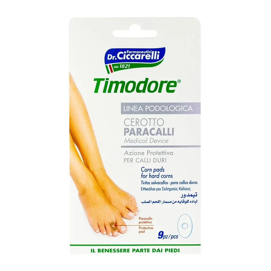 Захисні пластирі проти тертя зі взуттям Timodore Corn Pads for Hard Corns для твердих мозолів 9 шт