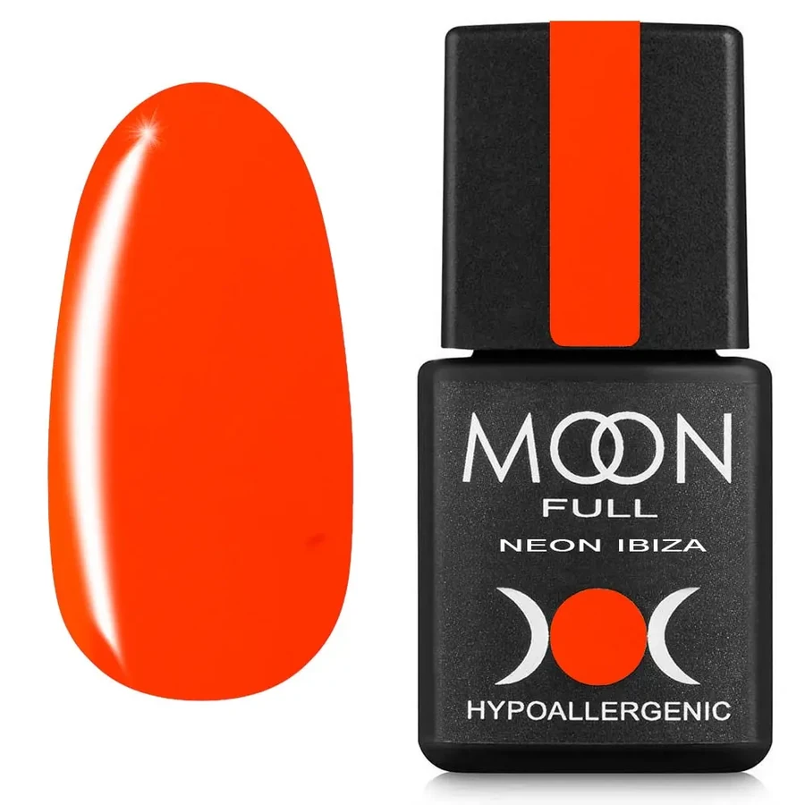 Гель-лак MOON FULL Neon Ibiza №714 жовтогарячий, неоновий 8 мл