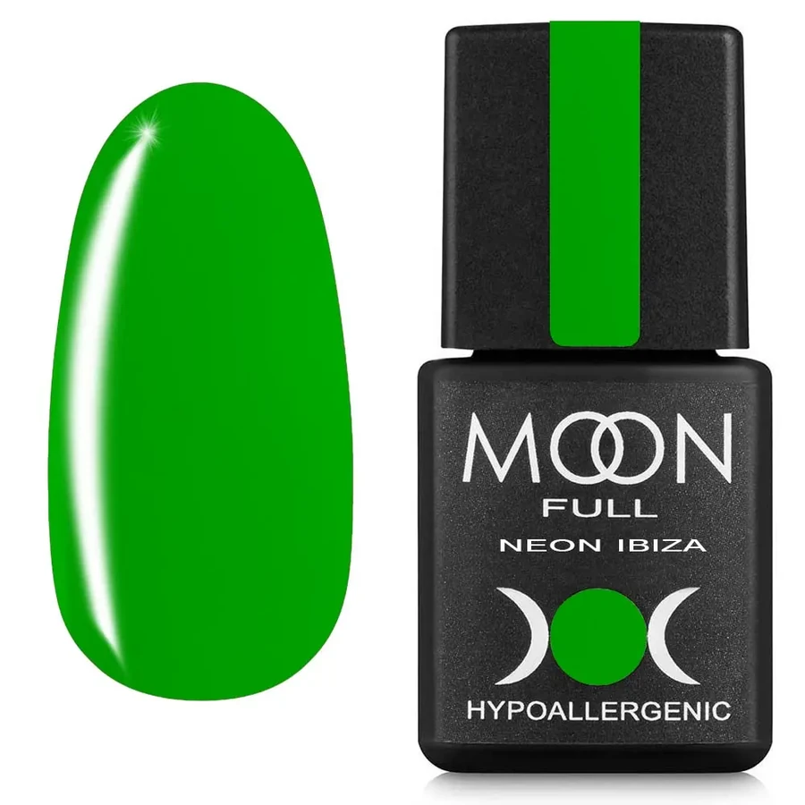 Гель-лак MOON FULL Neon Ibiza №722 світло-зелений, неоновий 8 мл