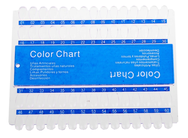 Палітра для лаків та гель-лаків на 60 кольорів YRE Color Chart 60