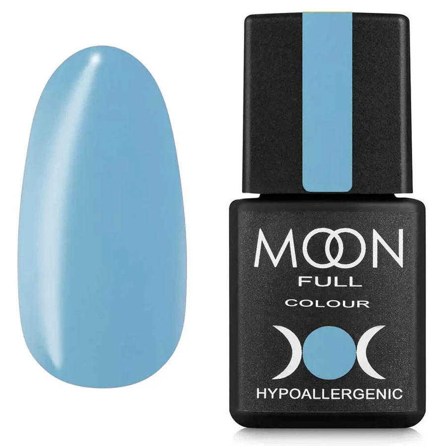 Гель-лак MOON FULL Gel Polish №S906 небесно-блакитний, емаль 8 мл