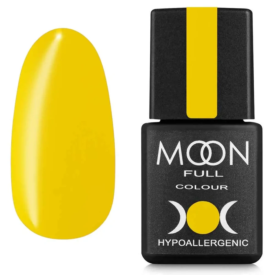 Гель-лак MOON FULL Gel Polish №S907 теплий жовтий, емаль 8 мл
