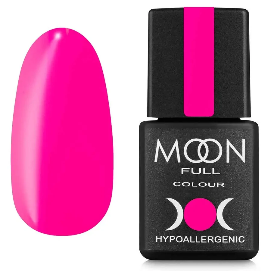 Гель-лак MOON FULL Gel Polish №S909 насичений рожевий, емаль 8 мл