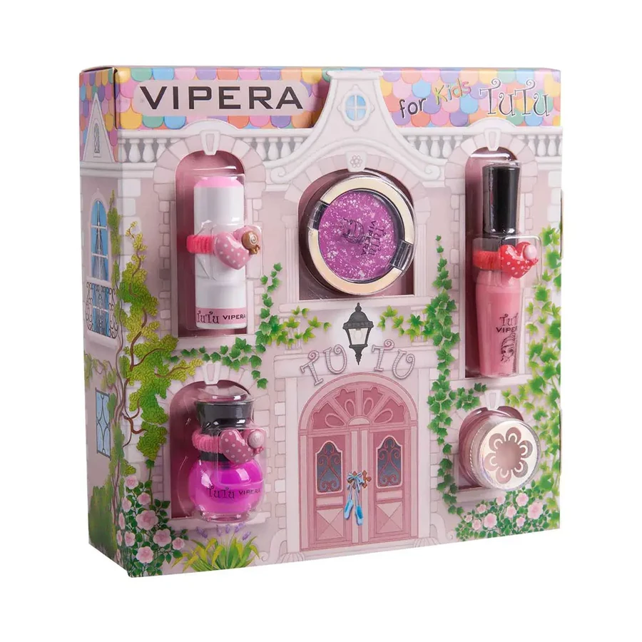 Дитячий набір косметики "Казковий будиночок" Vipera TuTu Mix Set №03 Pink Pirouette Рожевий пірует