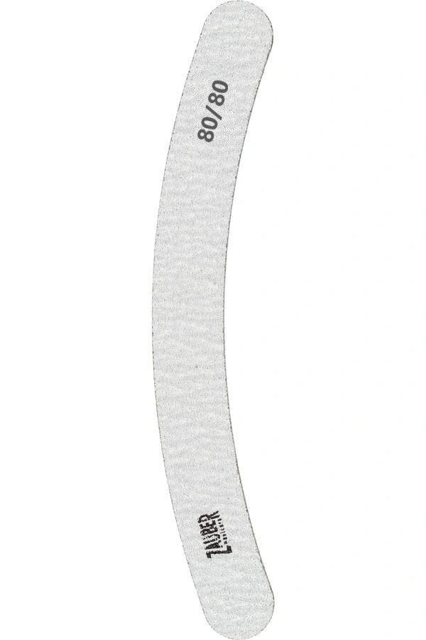 Пилка для штучних нігтів Zauber Nail File Banana Grey 03-008 80/80 грит