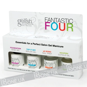 Бондер + олія + база + топ Harmony Gelish Fantastic Four