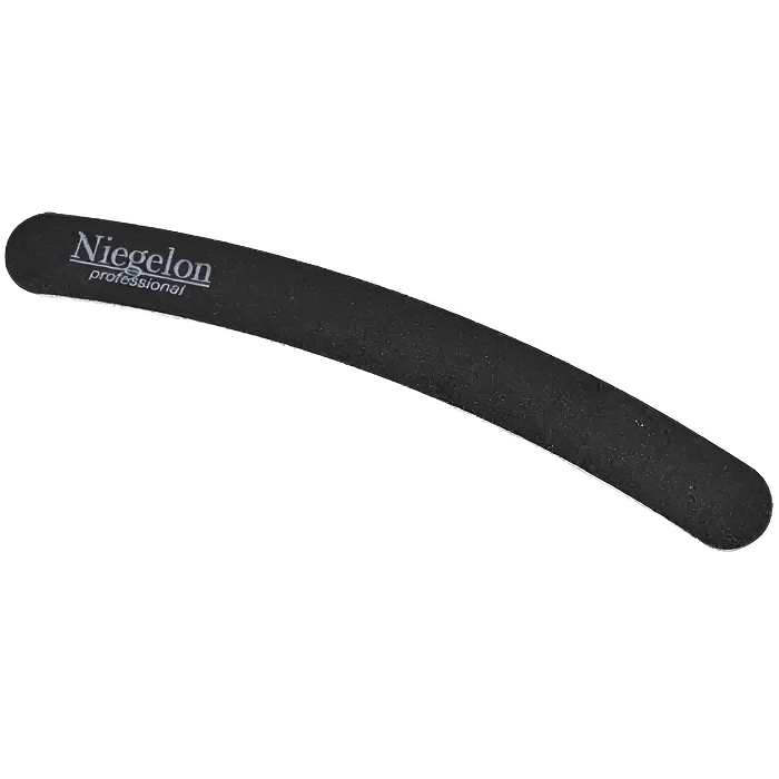 Пилка для штучних та натуральних нігтів Niegelon Nail File Banana 6-0311 100/180 грит