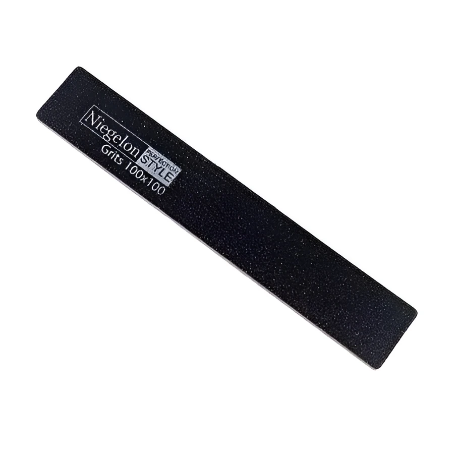 Пилка для штучних нігтів Niegelon Nail File Square 6-0321 100/100 грит