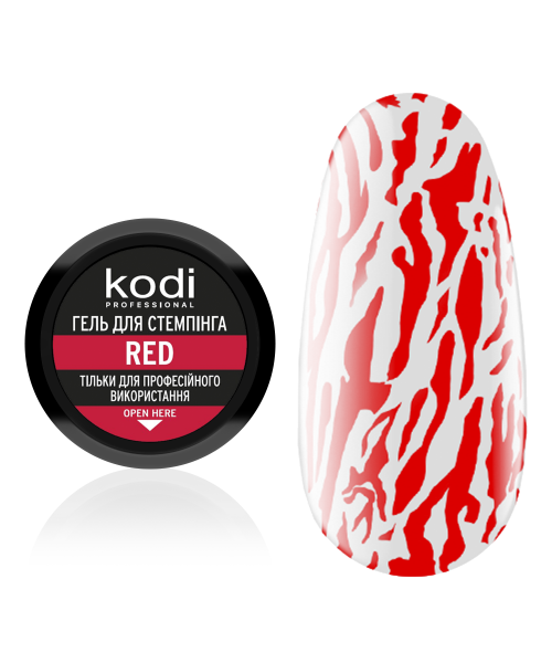 Гель для стемпінга Kodi Stamping Gel Red червоний 4 мл