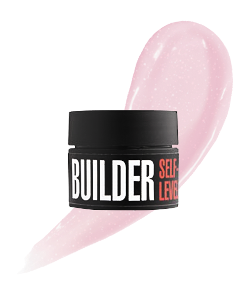 Моделюючий самовирівнювальний гель Kodi Builder Self-level Gel Pink Shine сяючий рожевий 30 г