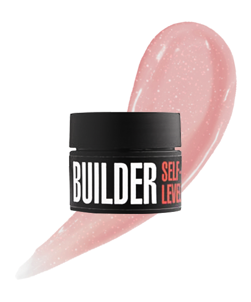 Моделюючий самовирівнювальний гель Kodi Builder Self-level Gel Beige Shine сяючий бежевий 30 г