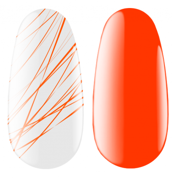 Гель-павутинка для дизайну нігтів Kodi Spider Gel Neon Orange помаранчевий, неоновий 4 мл