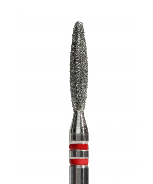 Фреза алмазна полум`я Kodi Diamond Nozzles P863f021 червона, м`який абразив 2.1 мм