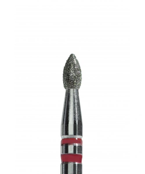 Фреза алмазна крапля Kodi Diamond Nozzles P368f021 червона, м'який абразив 2.1 мм