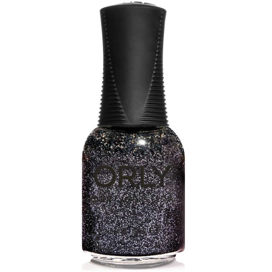 Лак ORLY In The Moonlight чорний, зі срібними блискітками 18 мл