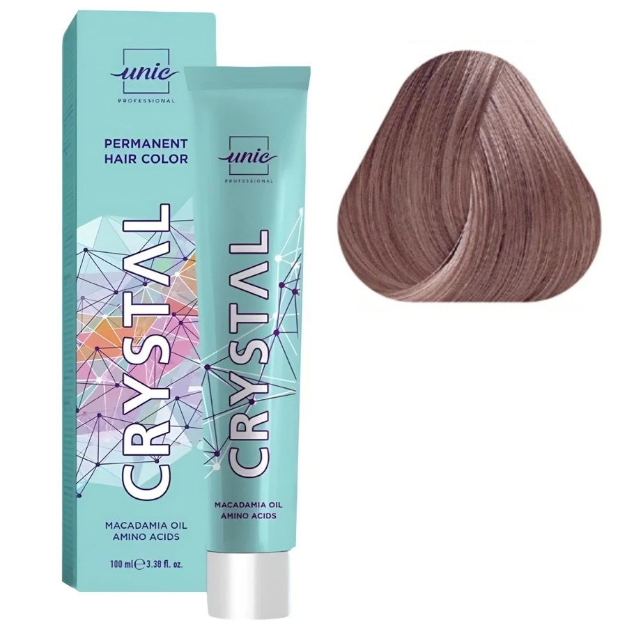 Крем-фарба для волосся Unic Crystal Violet-Red 9/056 Macadamia Oil Amino Acid Блонд Натуральний Червоно-Фіолетовий 100 мл