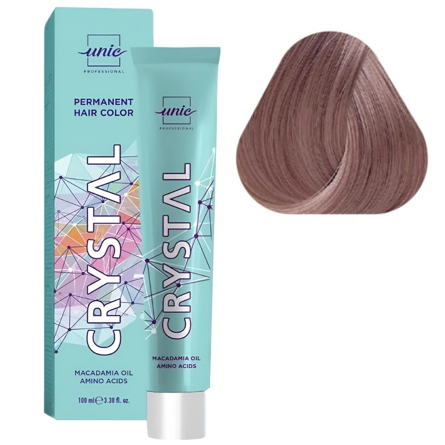 Крем-фарба тонер для волосся Unic Crystal Toner T9/75 Macadamia Oil Amino Acid Тирамісу 100 мл
