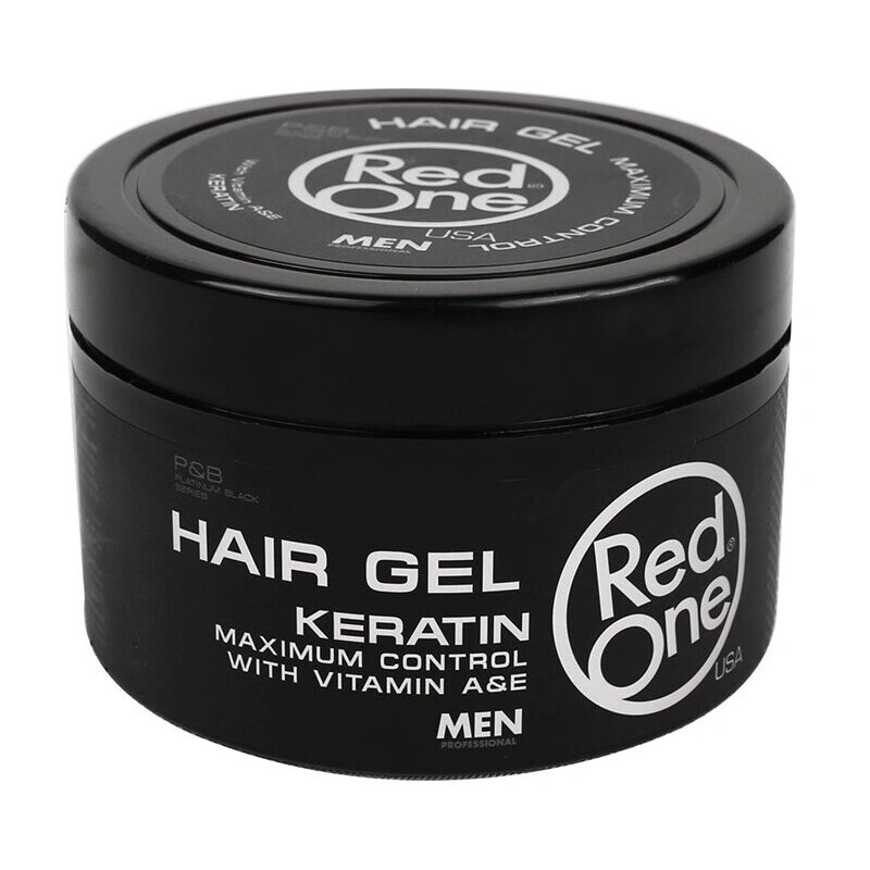 Чоловічий гель стайлінг з кератином Red One Men Hair Styling Gel Keratin Сильна фіксація 450 мл