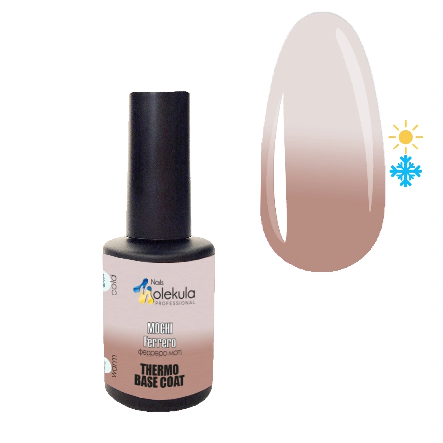 База кольорова термо Molekula Thermo Base Coat Mochi Ferrero моті ферреро 12 мл