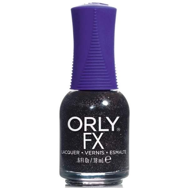 Лак ORLY Black Pixel чорний з глітером 18 мл