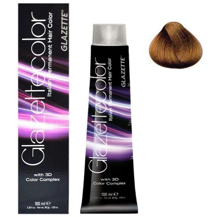 Фарба-догляд Glazette Permanent Hair Color Colonials 8CL саванна світло-русий 100 мл