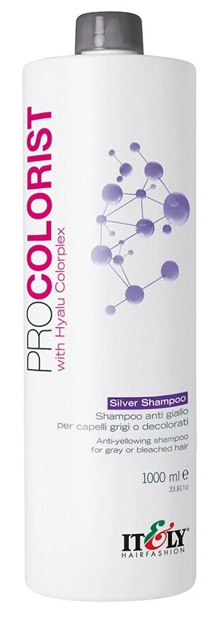 Шампунь для нейтралізації жовтизни ITELY HAIRFASHION Pro Colorist Silver Shampoo 1000 мл