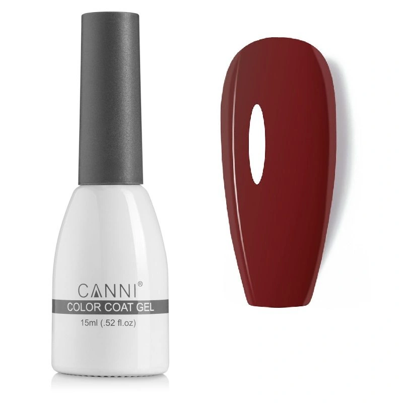 Уцінка! Гель-лак Canni Gel Polish №28 Rouge Red 15 мл Discount бордовий, емаль
