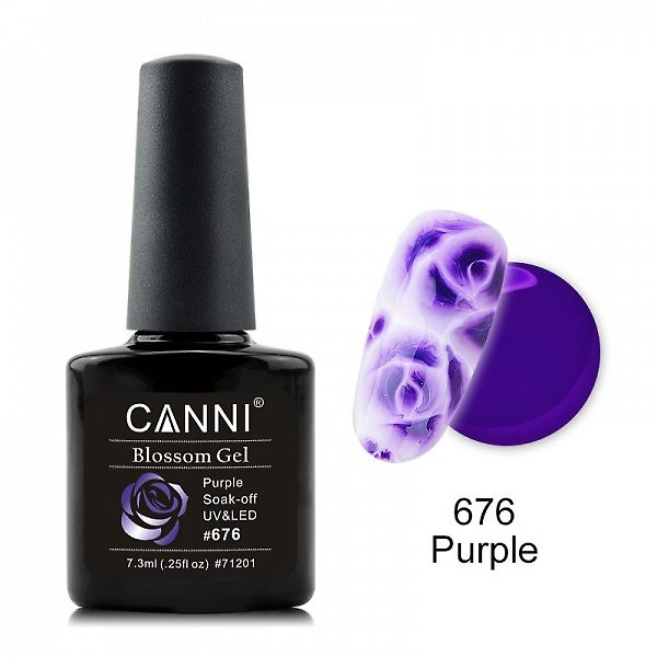 Уцінка! Акварельний гель-лак Canni Gel Polish Aquaurelle №676 7,3 мл Discount фіолетовий