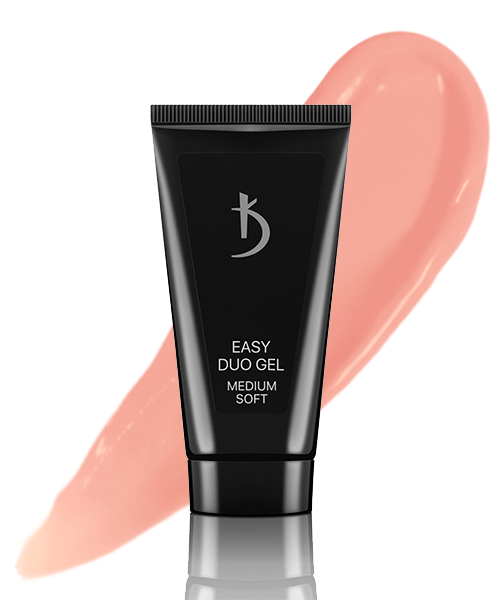Акрил-гель Kodi Easy Duo Gel Medium Soft Art №09 бежево-коричневий з камуфлюючим ефектом середньої щільності 30 г