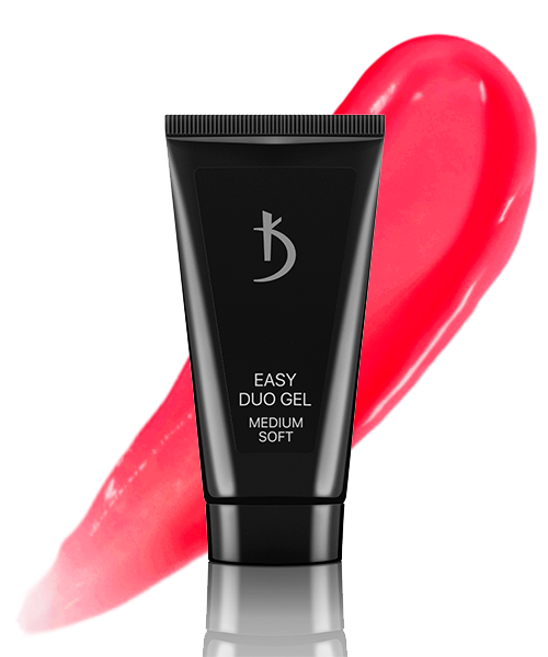 Акрил-гель Kodi Easy Duo Gel Medium Soft Art №11 малиновий з камуфлюючим ефектом середньої щільності 30 г