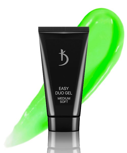 Акрил-гель Kodi Easy Duo Gel Medium Soft Art №14 напівпрозорий салатовий 30 г