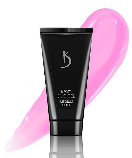 Акрил-гель Kodi Easy Duo Gel Medium Soft Art №18 рожево-ліловий з вираженим камуфлюючим ефектом 30 г