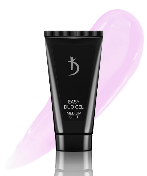 Акрил-гель Kodi Easy Duo Gel Medium Soft Art №23 кремово-рожевий з вираженим камуфлюючим ефектом 30 г