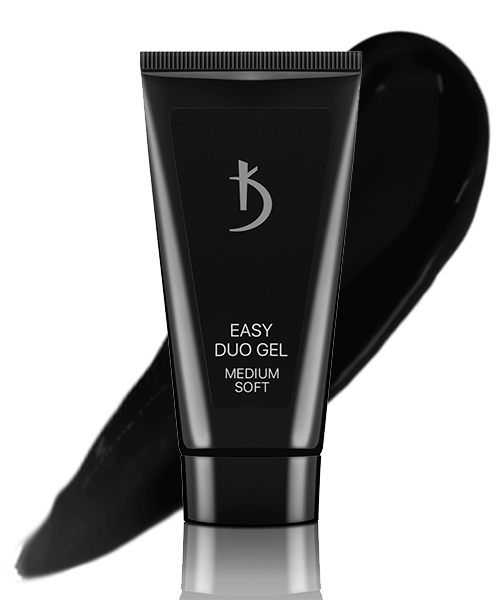 Акрил-гель Kodi Easy Duo Gel Medium Soft Art №01 графітово-чорний 60 г