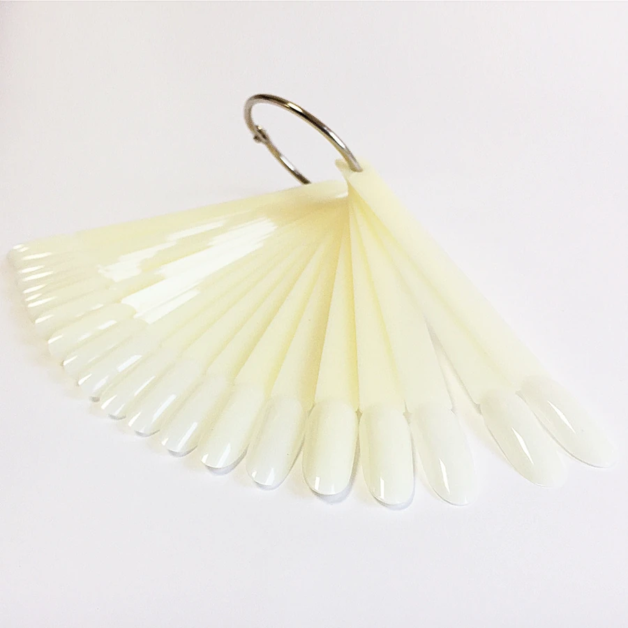 Палітра-пальчики віяло овальні білі Molekula Fan Pallette White Oval 50 шт