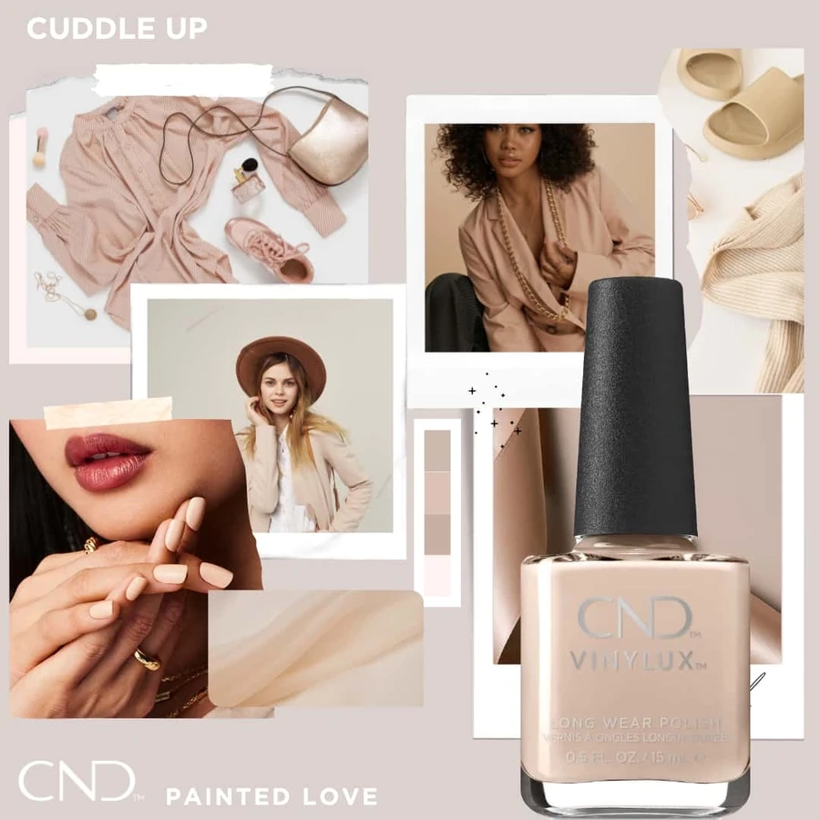 Гель-лак CND Shellac Cuddle Up ніжно-бежевий тілесний, емаль 7,3 мл