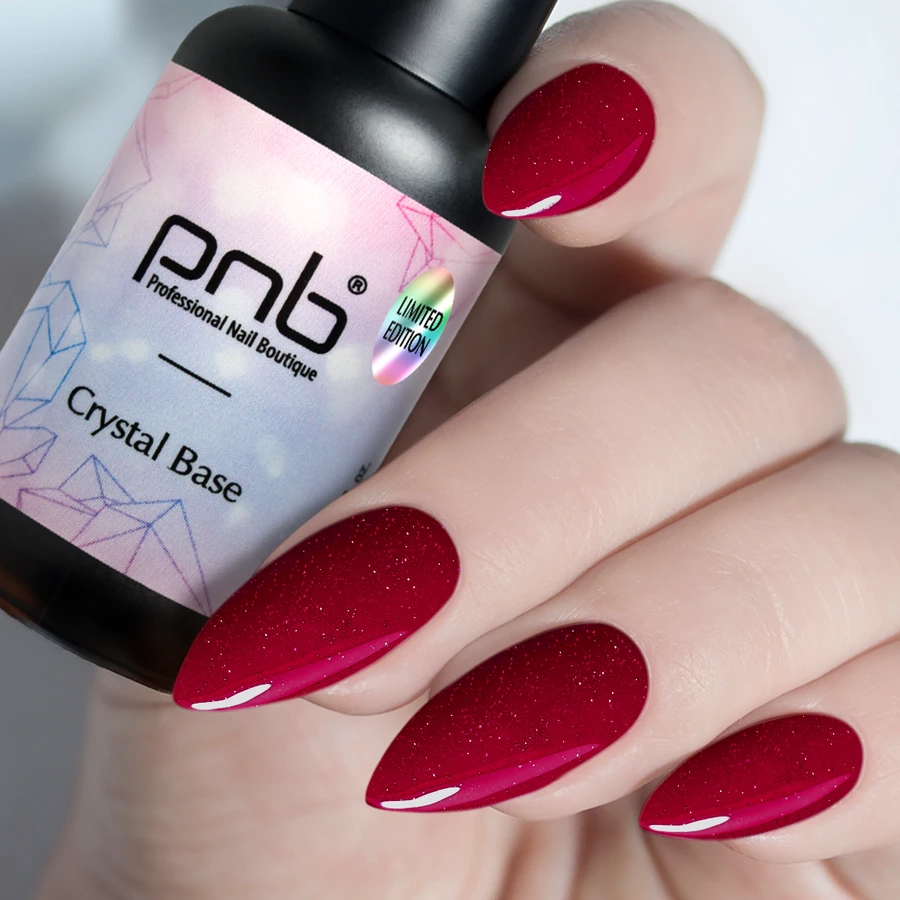 Світловідбивна база для нігтів PNB Crystal Base Cabernet 8 мл