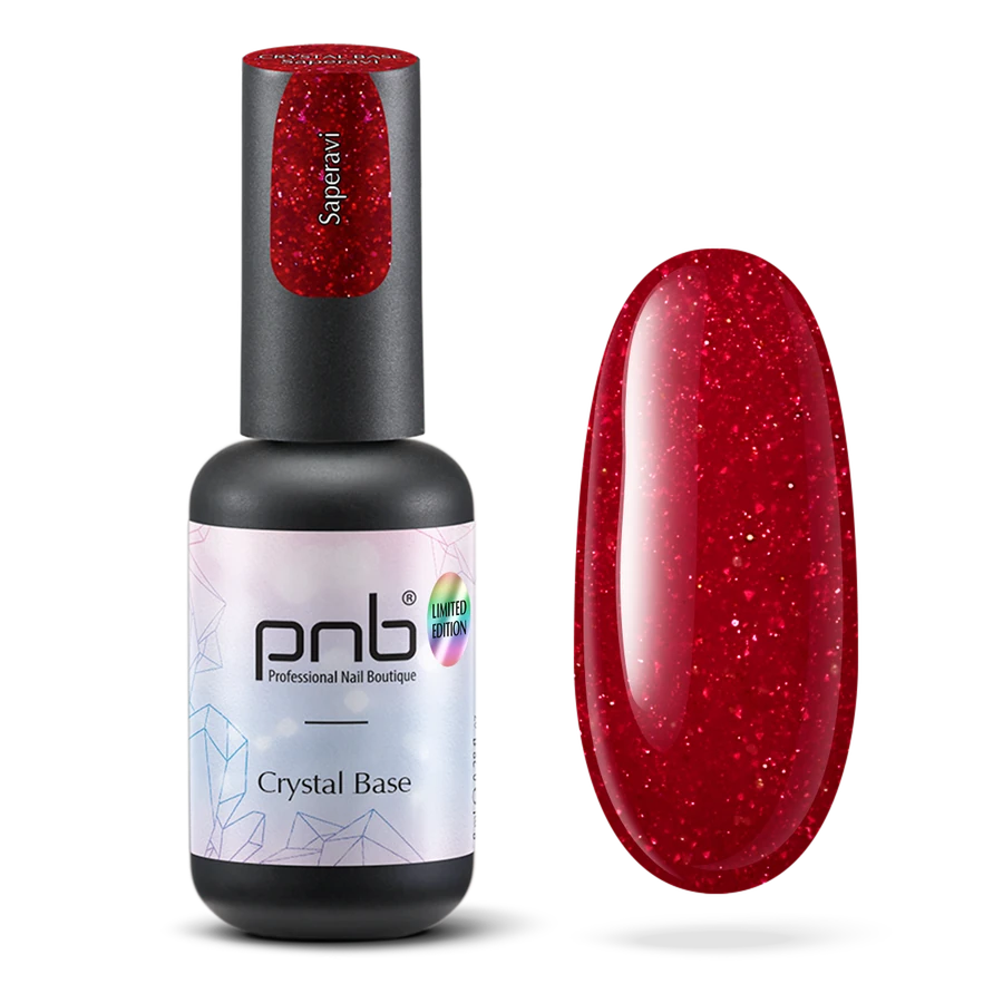 Світловідбивна база для нігтів PNB Crystal Base Saperavi 8 мл