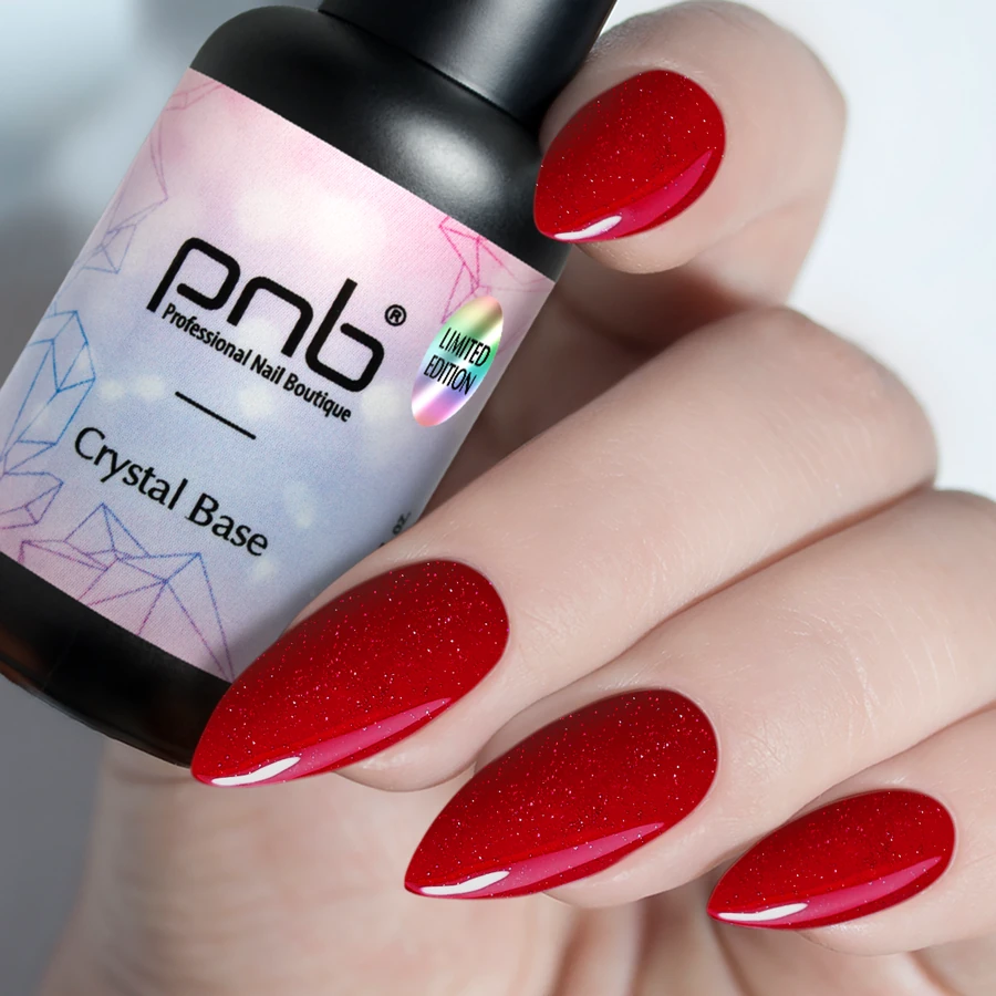 Світловідбивна база для нігтів PNB Crystal Base Saperavi 8 мл