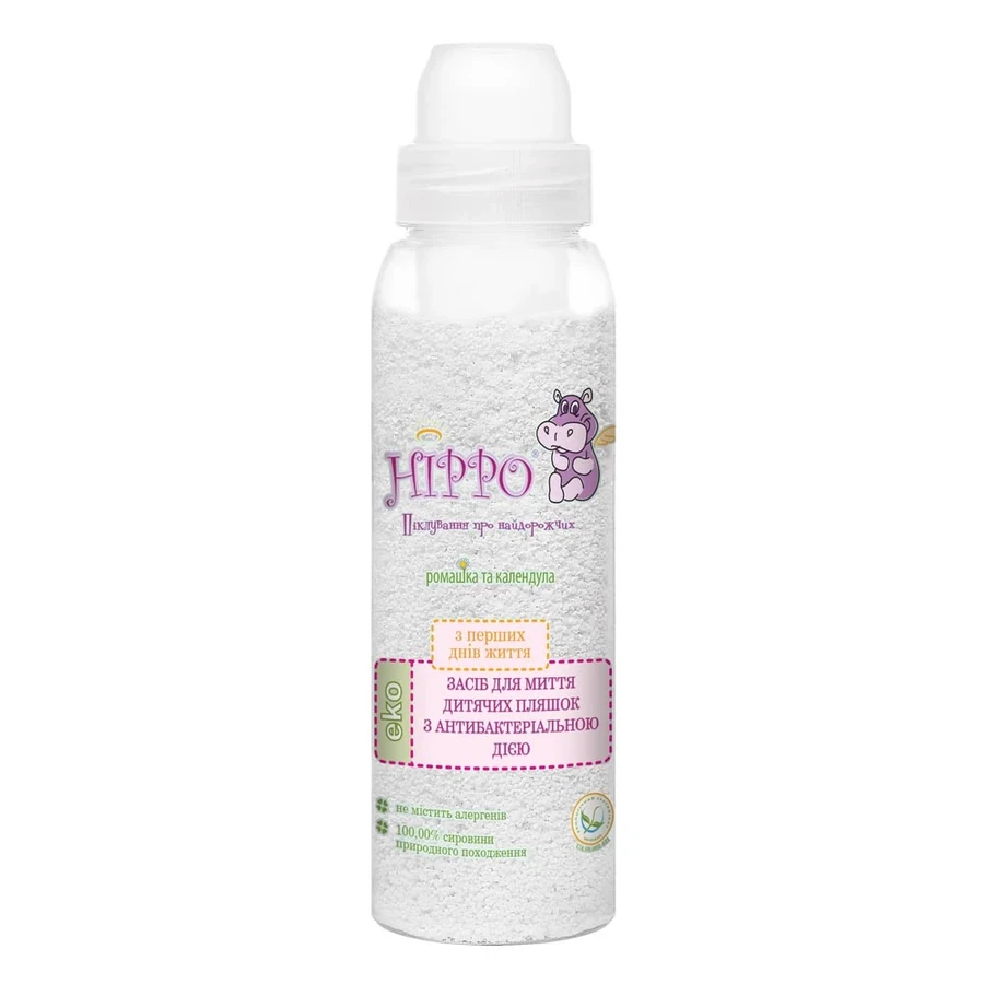 Засіб для миття дитячих пляшечок Hippo Means for Washing Baby Bottles 300 г