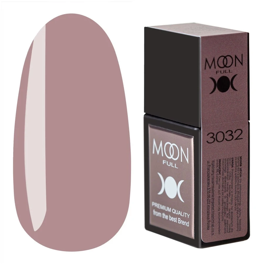 Кольорова база для гель-лаку MOON FULL Amazing Color Base №3032 бежево-рожевий, емаль 12 мл