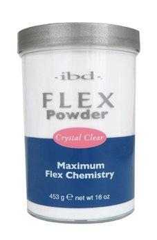 Прозора акрилова пудра IBD Crystal Clear Flex Polymer Powder 453 г