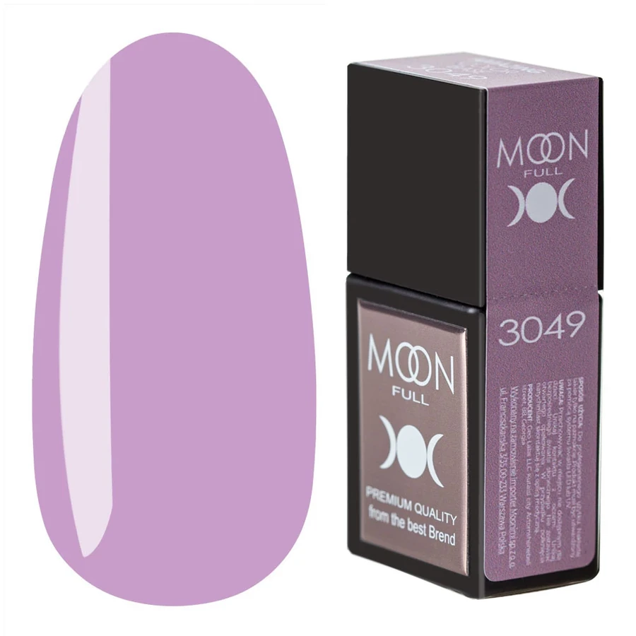 Кольорова база для гель-лаку MOON FULL Amazing Color Base №3049 рожево-ліловий, емаль 12 мл