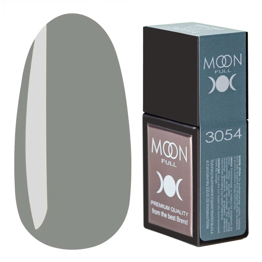 Кольорова база для гель-лаку MOON FULL Amazing Color Base №3054 світлий бірюзовий, емаль 12 мл
