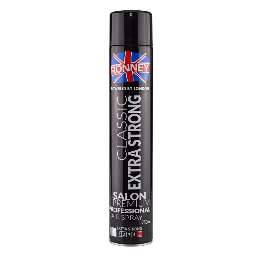 Лак для волосся "Екстра сильний" Ronney Classic Hair Spray Extra Strong 750 мл