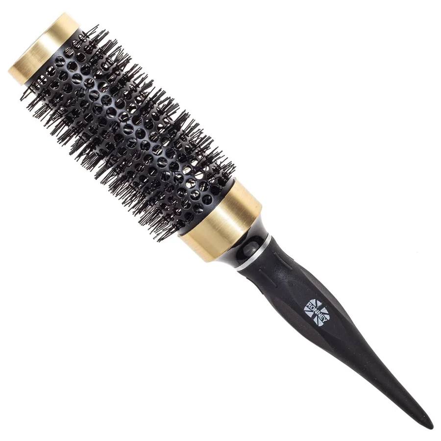 Брашинг для волосся Ronney Thermal Hair Brushing Black/Gold RA00136 чорний/золотий, 35 мм