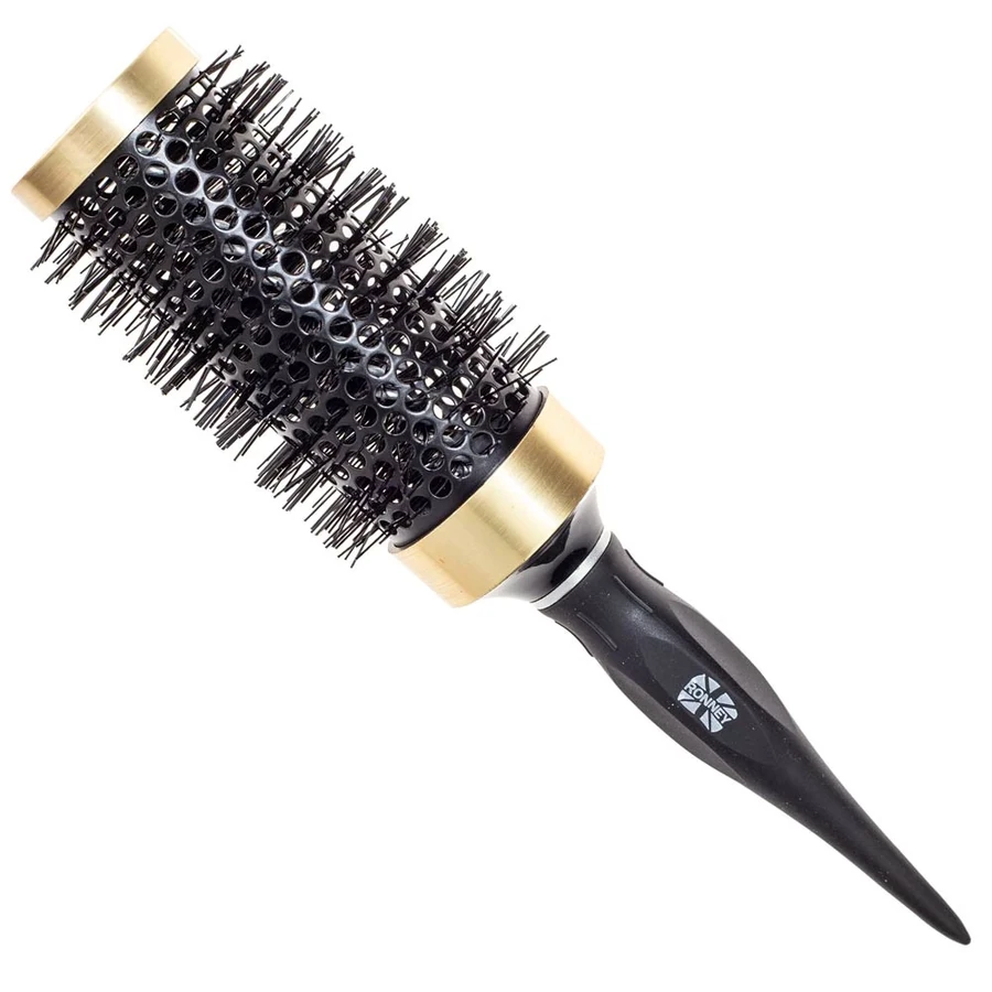 Брашинг для волосся Ronney Thermal Hair Brushing Black/Gold RA00137 чорний/золотий, 45 мм